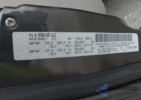 2016 Chrysler Town & Country Limited from USA, damaged, VIN 2C4RC1JG7GR127974